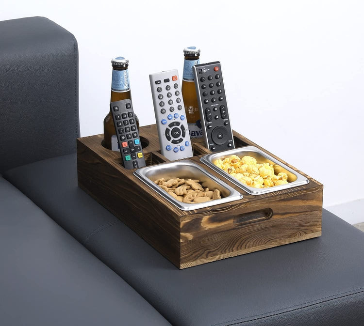 Buy Wholesale China Bamboo Wood Food Tray Anthracite Couch Caddy Tray With  Cup Holder Sofa Snack Caddy Tray Organizer With Remote Control & Couch  Caddy With Cup Holder at USD 5.99