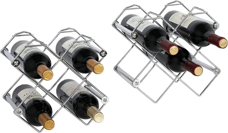 Silver discount wine racks