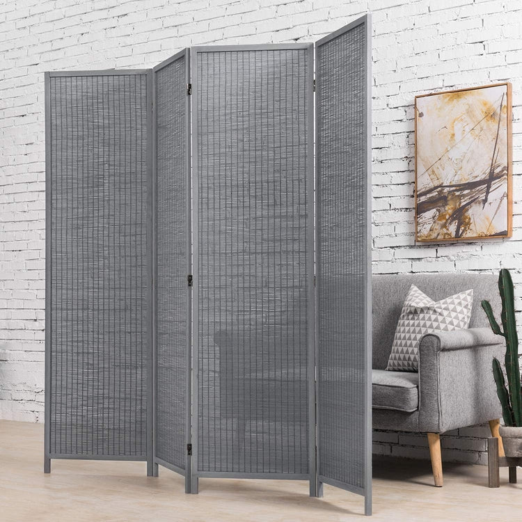 4 panels Grey Room Divider buy (New in box)