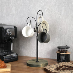 Tabletops Avenue 4-Piece Coffee Mug Set with Tree Rack - 20339918