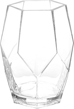 Geometric Clear Glass Flower Vase – MyGift