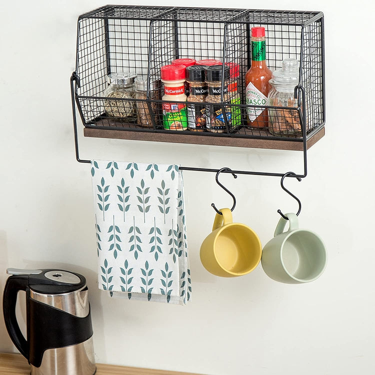 Basket and hook online wall organizer