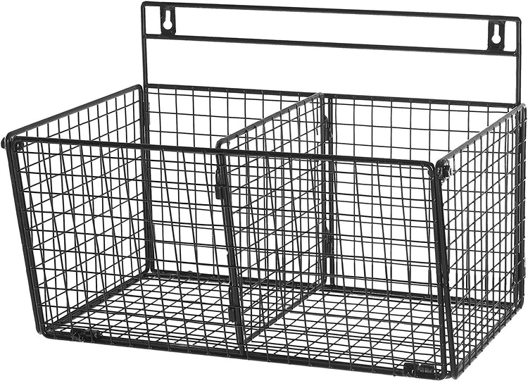 2 Compartment Wire Organizer Basket – MyGift