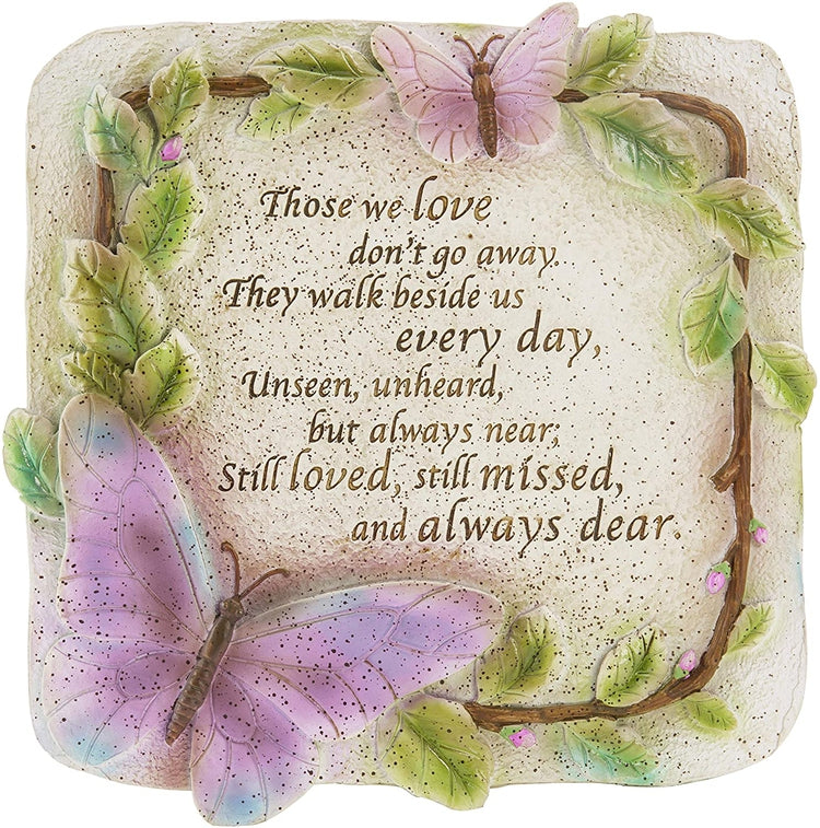 Memorial Verse Resin Garden Stepping Stone, Wall Hanging Art Décor-MyGift