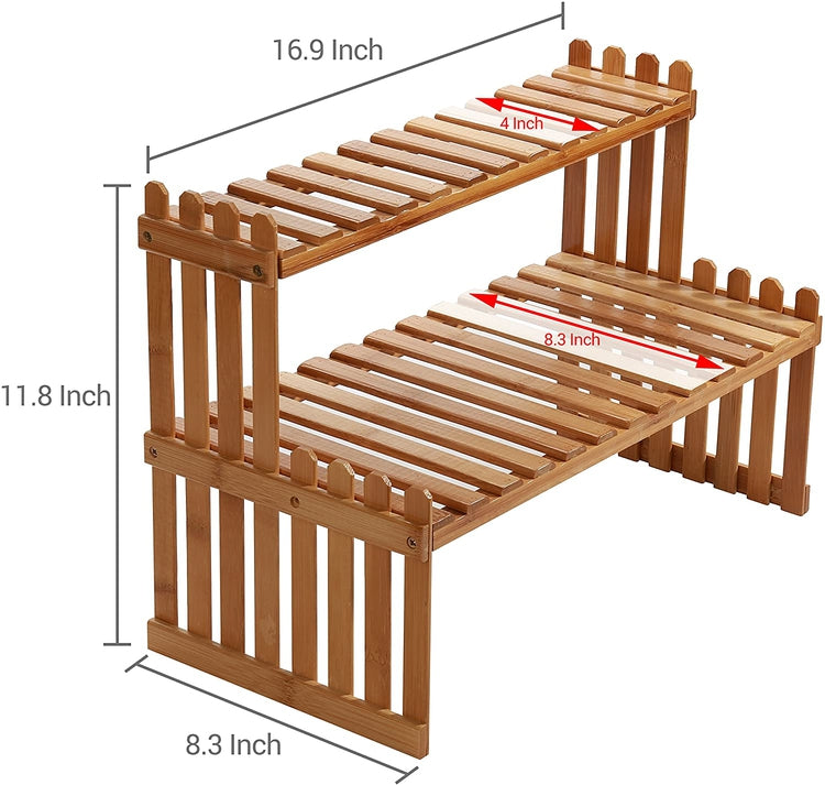 Tabletop Bamboo Spice Rack