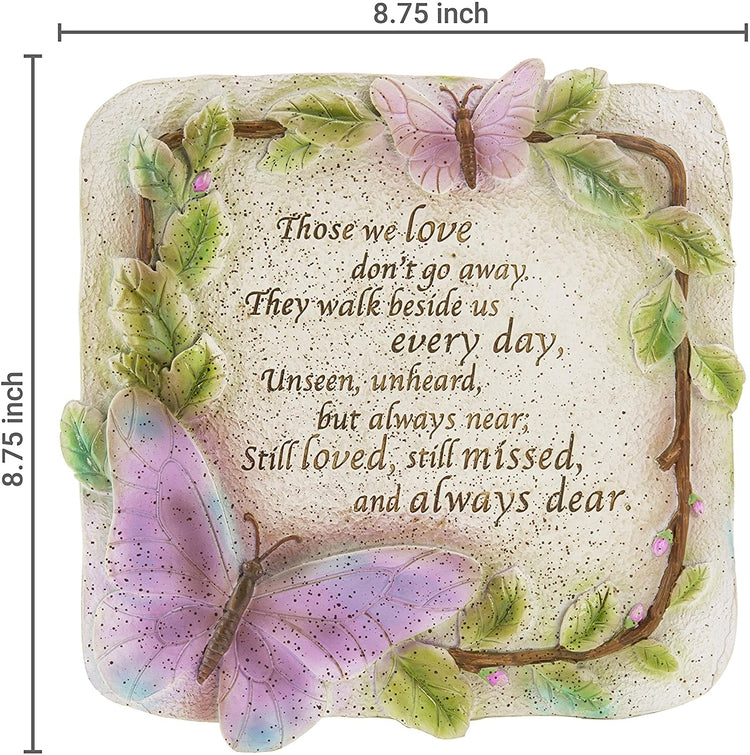 Memorial Verse Resin Garden Stepping Stone, Wall Hanging Art Décor-MyGift