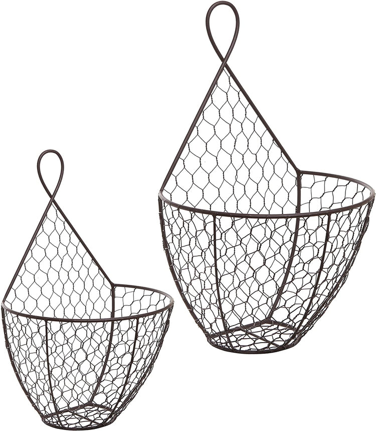 Bronze Wire Hanging Baskets — KitchenKapers