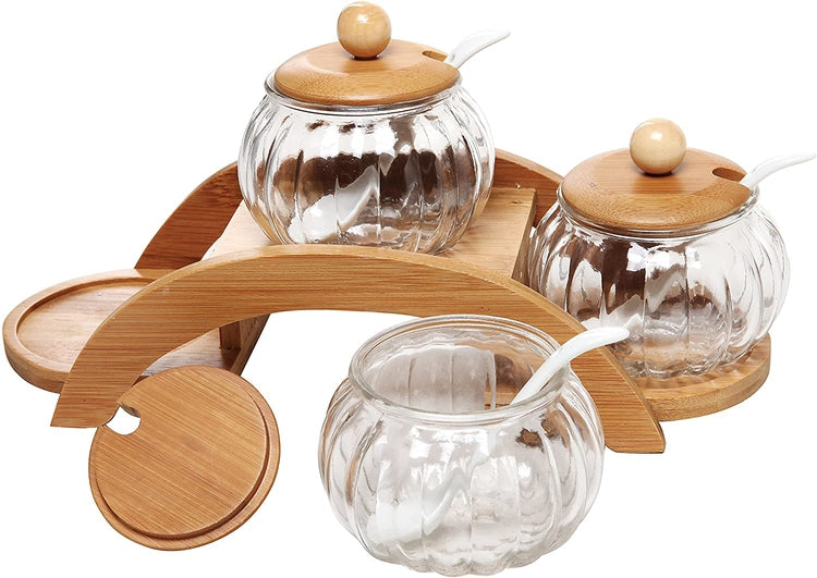 Round Glass Tea Set