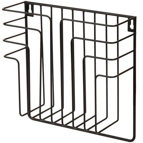 Black Metal Wire Magazine and File Rack - MyGift