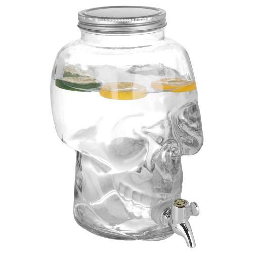 one gallon clear plastic drink dispenser
