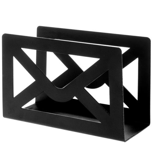 Black Metal Cutout Envelope-Design Mail Holder-MyGift