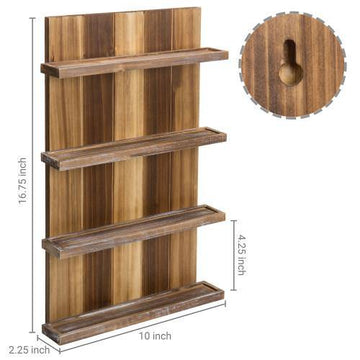 Wall Mounted Pallet Style Essential Oil Rack – Mygift