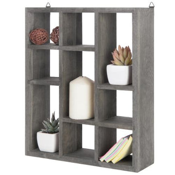 Gray Wood Shadow Box Display Shelf – MyGift