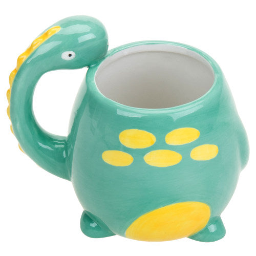 Brontosaurus Dinosaur Ceramic Coffee Mug, Turquoise-MyGift