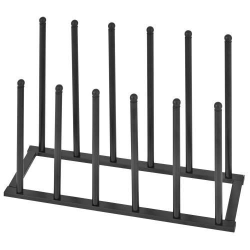 Modern Black Metal 6-Pair Boot Rack - MyGift