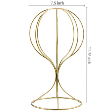 Brass Plated Metal Hat & Wig Display Stand – MyGift