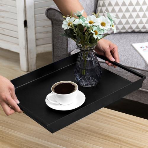 Black Metal Serving Tray - MyGift