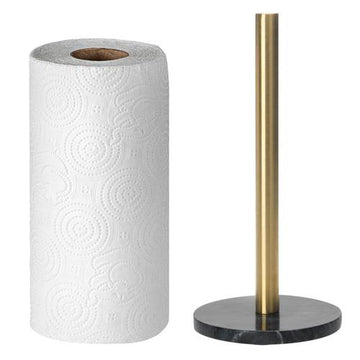 Brass & Marble Paper Towel Roll Holder – Mygift