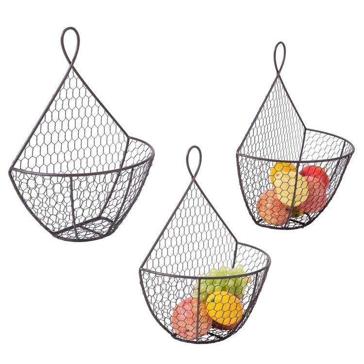 Wire Hanging Baskets, Wall Mount