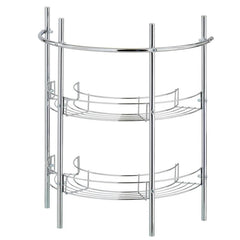  MyGift Chrome Plated Metal Under-the-Sink Rack Bathroom Quality  Pedestal Storage Organizer with 2 Display Shelves and Hand Towel Bar: Home  & Kitchen