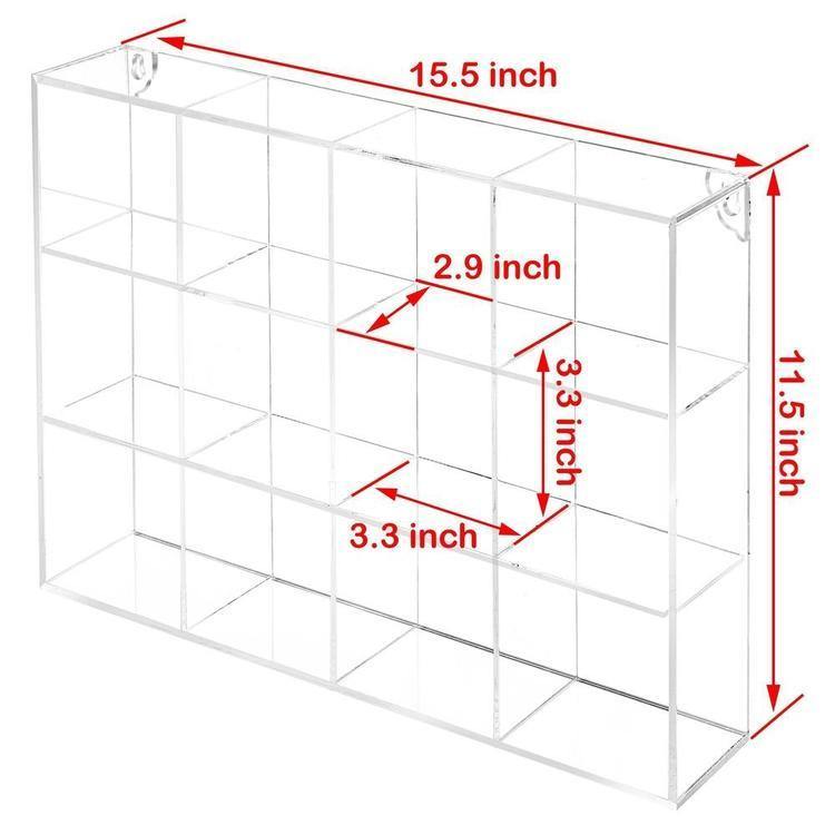 Clear Acrylic 12 Compartment Organizer Rack - MyGift