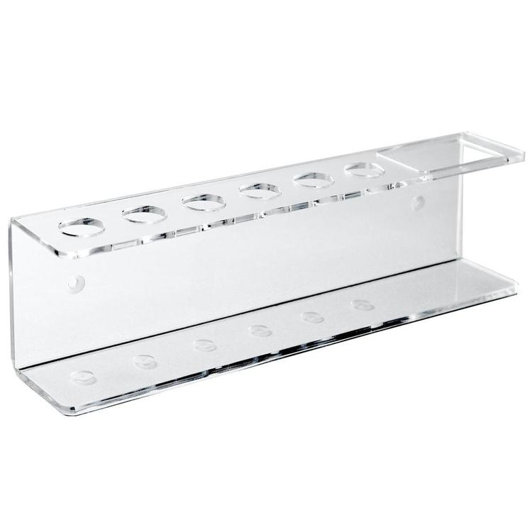 Clear Acrylic Wall Mountable 6 Slot Dry Erase Marker & Eraser Holder Rack - MyGift Enterprise LLC