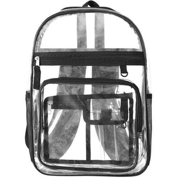 Clear Backpack with Black Trim – MyGift