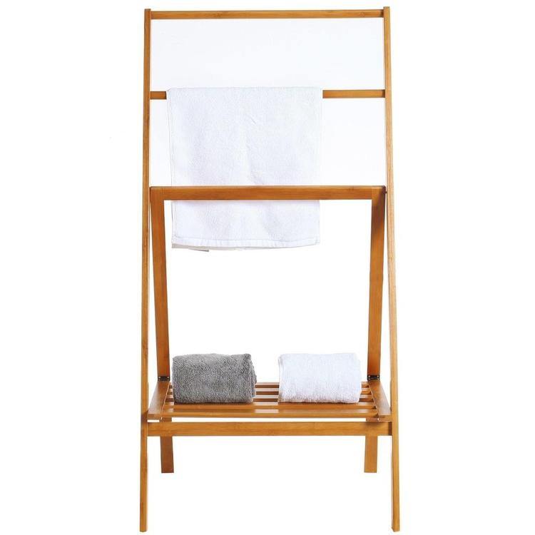 Michael Graves Design Freestanding Bamboo Paper Towel Holder with Side Bar,  Natural, KITCHEN ORGANIZATION