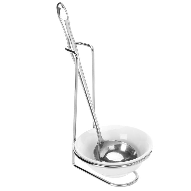 Ladle Holder Chrome Utensil Rest