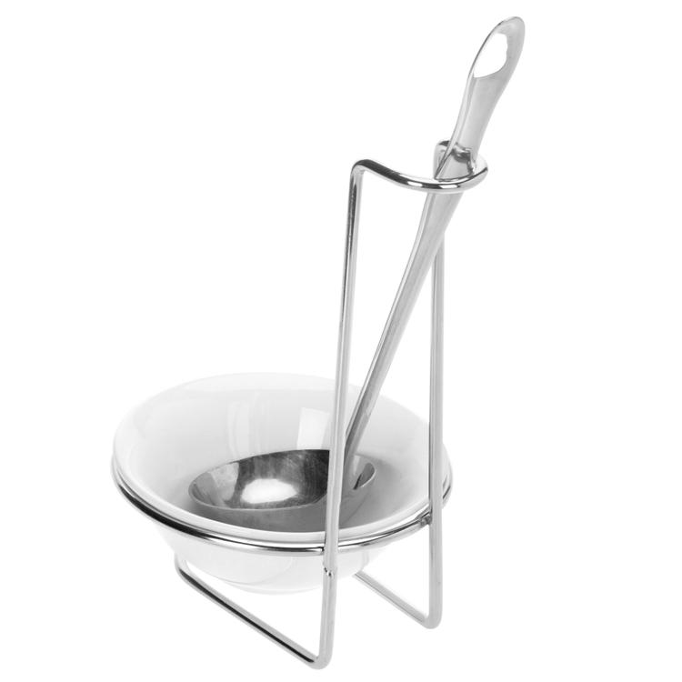 Ladle Holder Chrome Utensil Rest