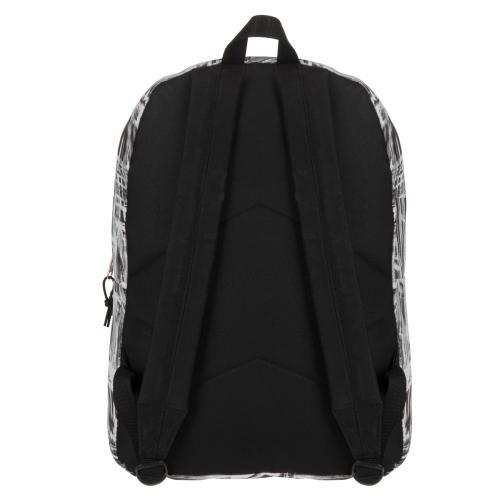 MGgear 17-inch Black & White Abstract Pattern School Backpack