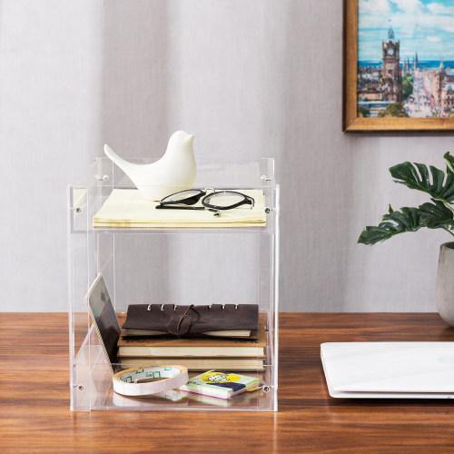 Modern Clear Acrylic Desktop Document Tray - MyGift