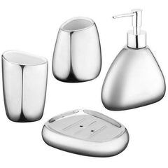 Modern Bathroom Accessory Set Silver Bathroom Accessories Hardware Set