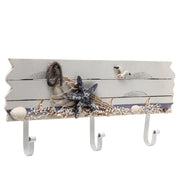 Nautical Beach Theme Wood Wall Rack - MyGift