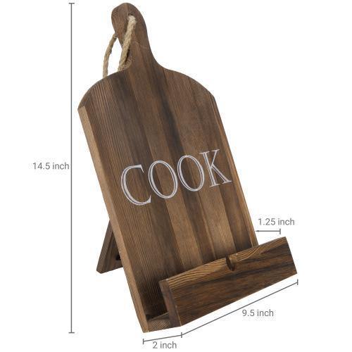 Paddle Style Wood Cookbook/Tablet Stand - MyGift