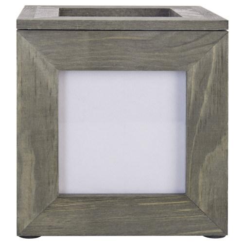 Picture Frame Keepsake Box, Grey Wood