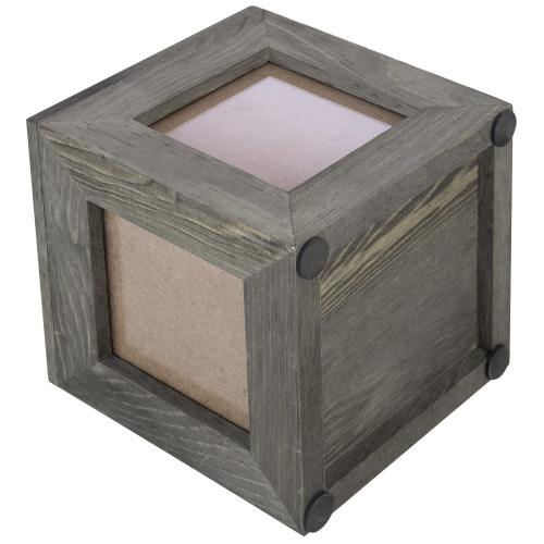 Picture Frame Keepsake Box, Grey Wood