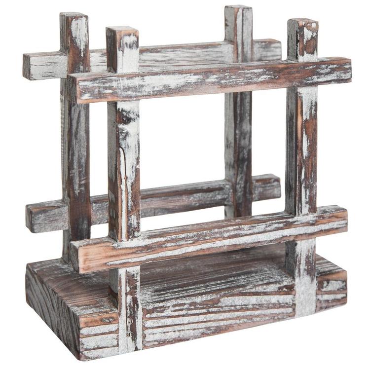 Rustic Barnwood Tabletop Napkin / Paper Towel Holder, Brown - MyGift Enterprise LLC