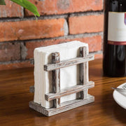 Rustic Barnwood Tabletop Napkin / Paper Towel Holder, Brown - MyGift Enterprise LLC