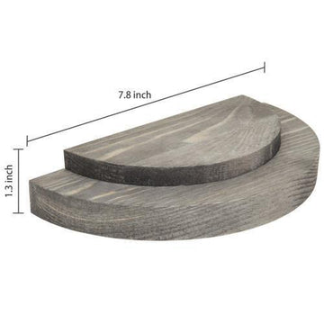 Rustic Gray Wood Semicircle Jewelry Display Board – MyGift