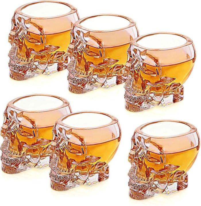 Set of 6 Skull Shot Glasses