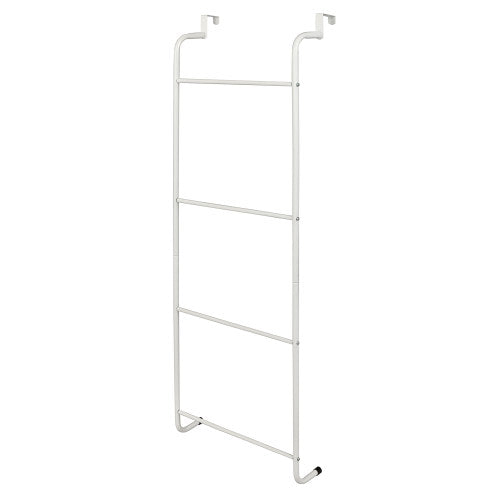 Space-Saving White Metal Over-The-Door Towel Rack-MyGift