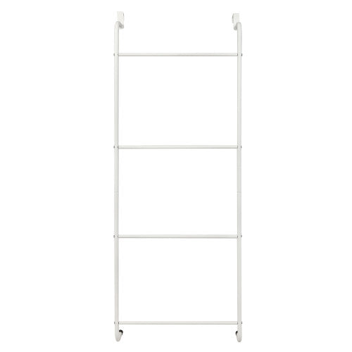 Space-Saving White Metal Over-The-Door Towel Rack-MyGift