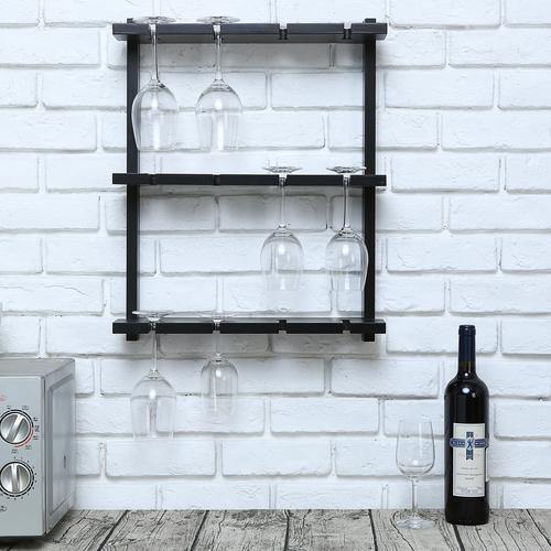 Black wine glass online shelf