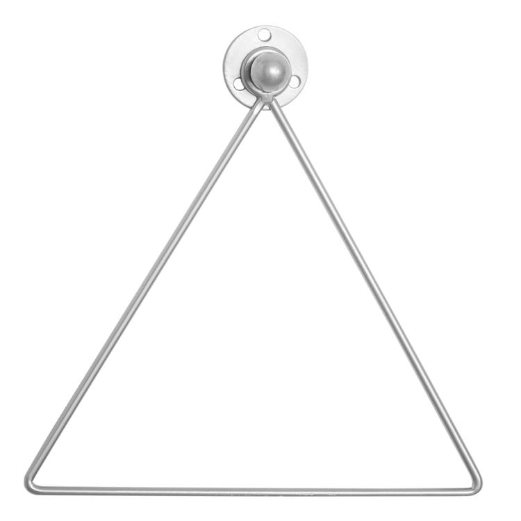 Triangle Shaped Chrome Hand Towel Ring – MyGift