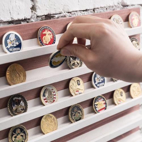Leather Military Challenge Coin Holder - Holds 20 Coins - Chronicle  Collectibles