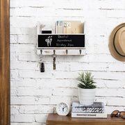 Whitewashed Wall-Mounted Mail Holder - MyGift