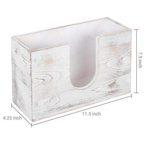 Whitewashed Wood Paper Towel Dispenser - MyGift