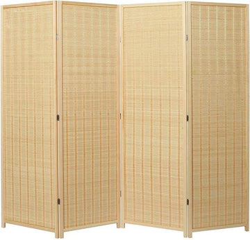 Woven Bamboo 4 Panel Room Divider – MyGift